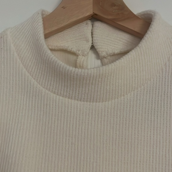 Madewell Weavemix Mockneck Bubble-Sleeve Top size small - Picture 9 of 11